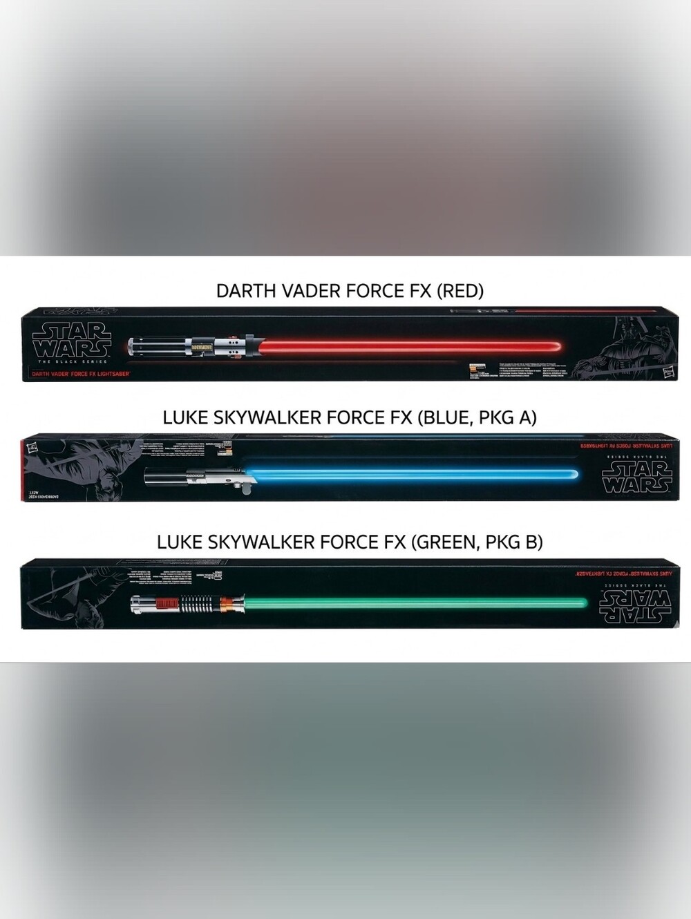 The Perfect Father's Day Gift!Star Wars The Black Series Force FX Lightsaber Lot